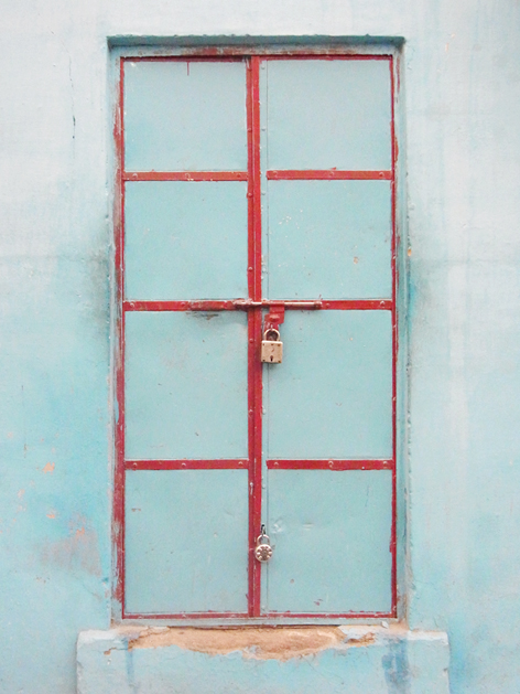 ジョードプルの民家のドア