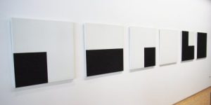 François Morellet　6つのランダムな「白と黒」の作品