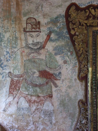 ルアンパパーンの寺院の壁画